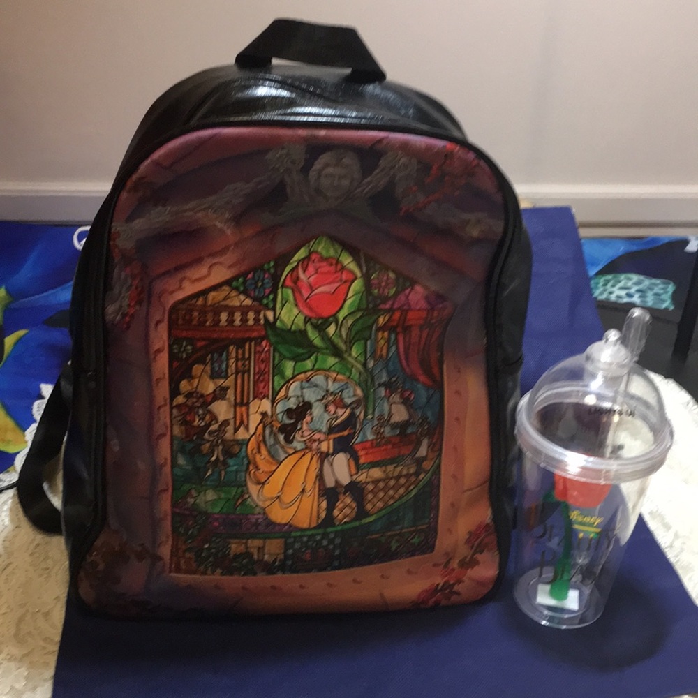 Disney Inspired Beauty and the Beast Backpack-Cup